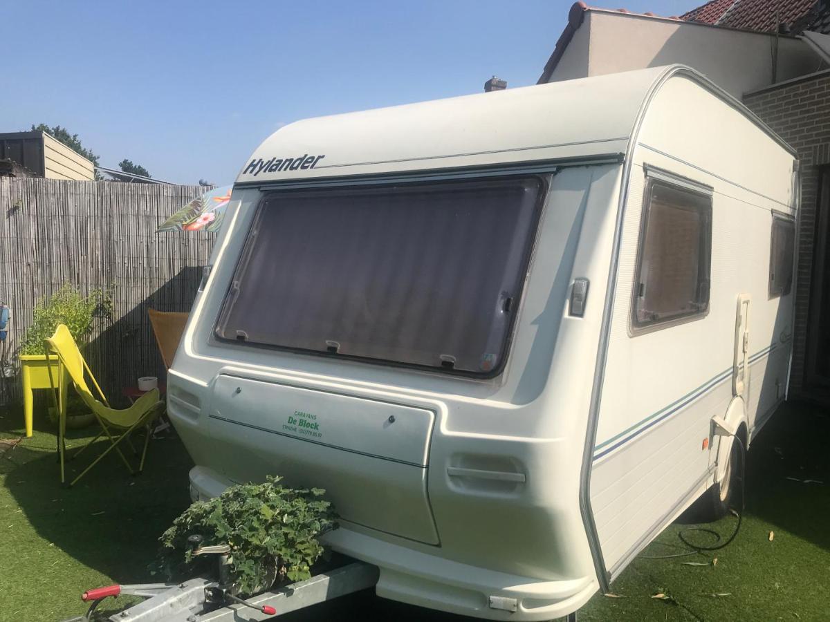 Gardencaravan Near Ghent In Green Area Dış mekan fotoğraf
